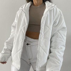 White Puffer Coat